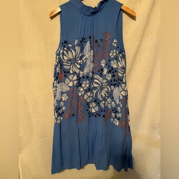 Kaari Blue Leyla Shift Dress Size Medium - Picture 3 of 7